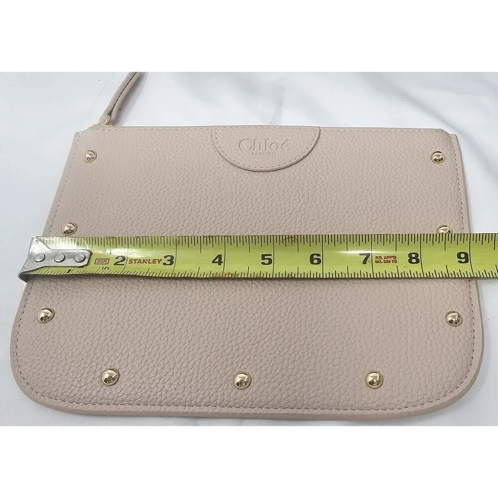 Chloe Parfum Soft Pink With Gold Trimmings Hardware Pouch Cosmetics Bag NEW